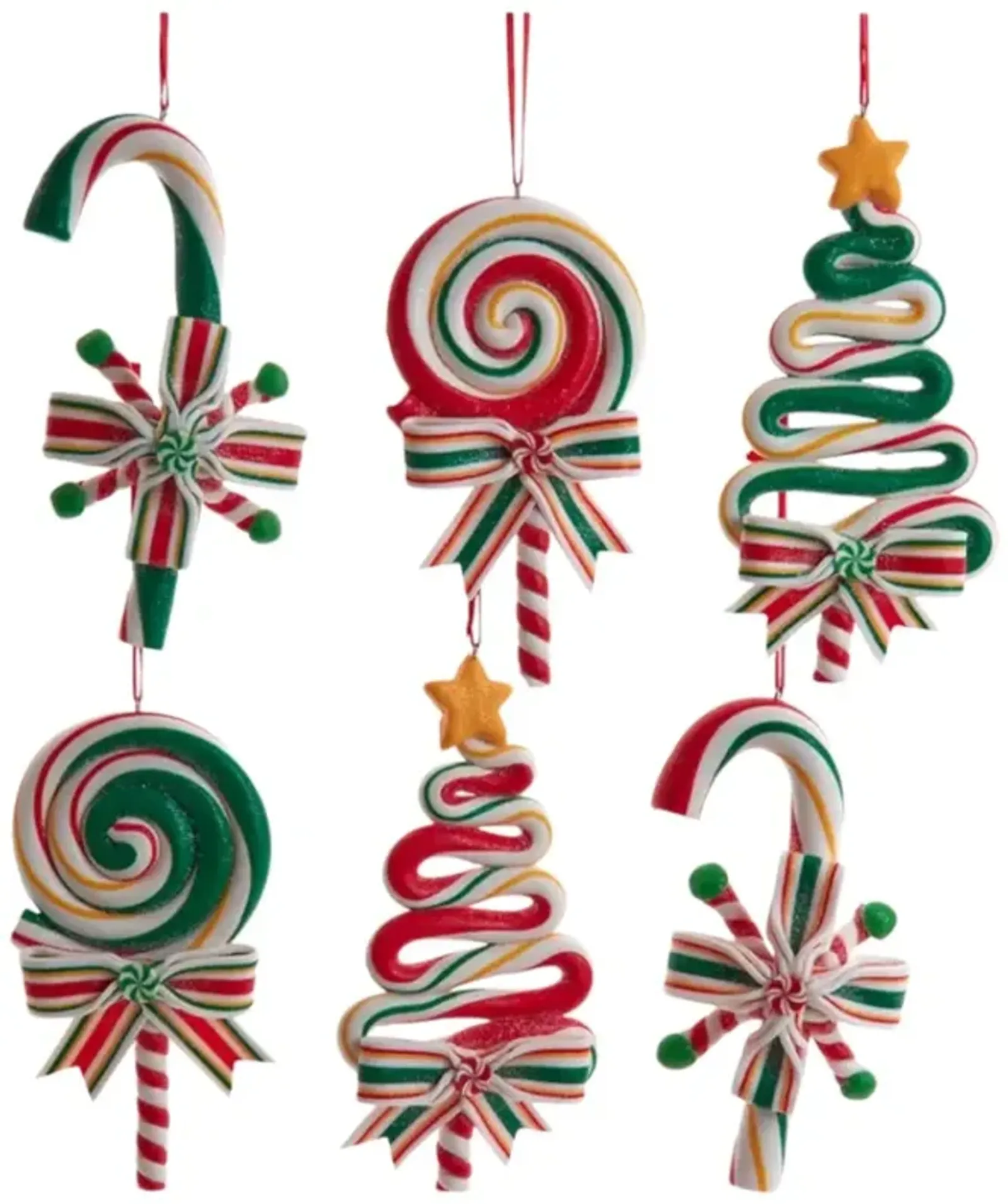 5.25" Candy Ornaments Assortment – Sweet and Festive Christmas Decorations