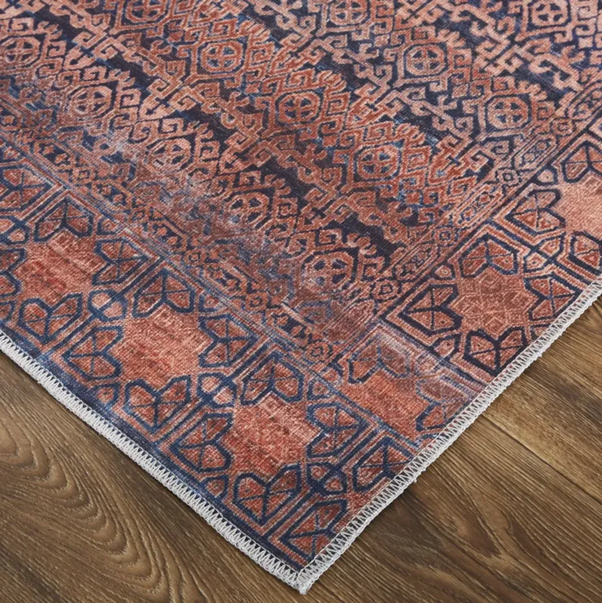 Voss 39H4F Red/Brown/Blue 8'10" x 12' Rug