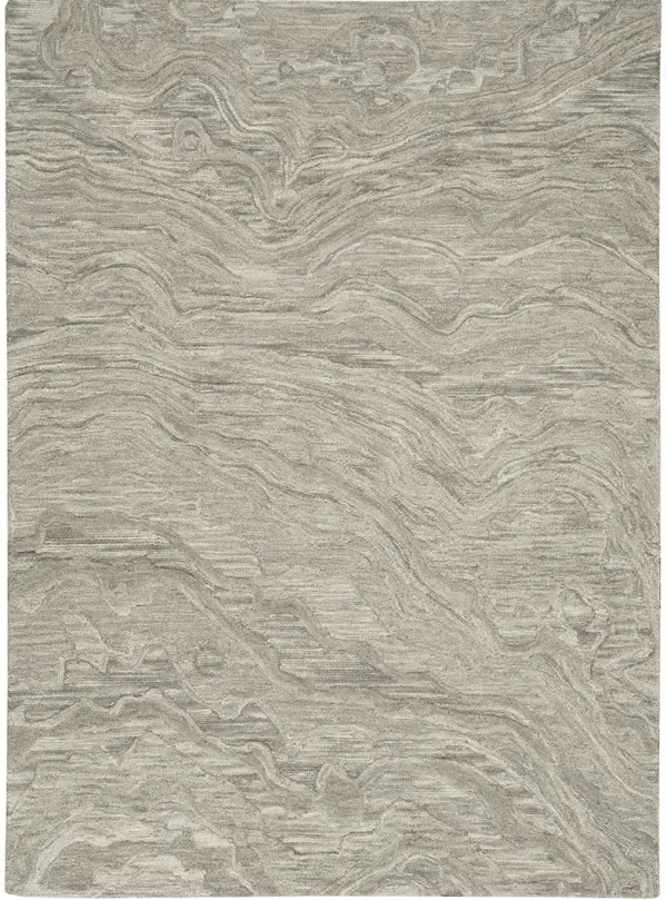 Graceful GRU01 Gray 5'3" x 7'3" Rug