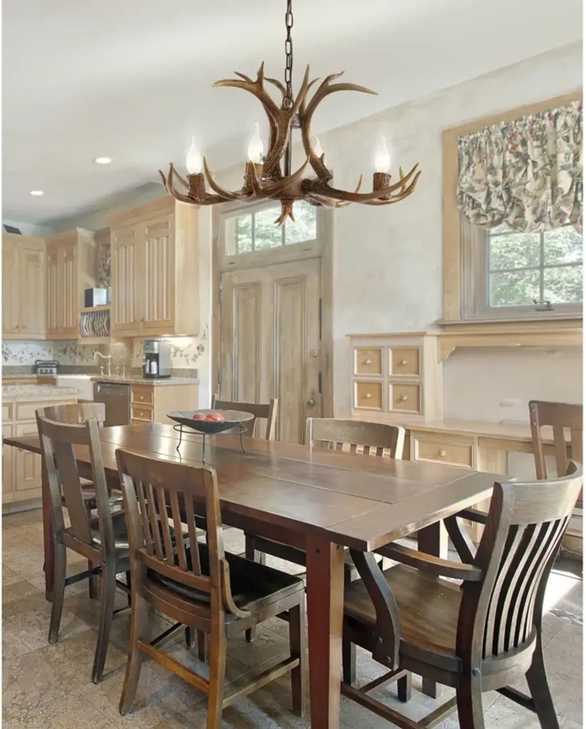 Eldora Adjustable Resin Antler LED Chandelier