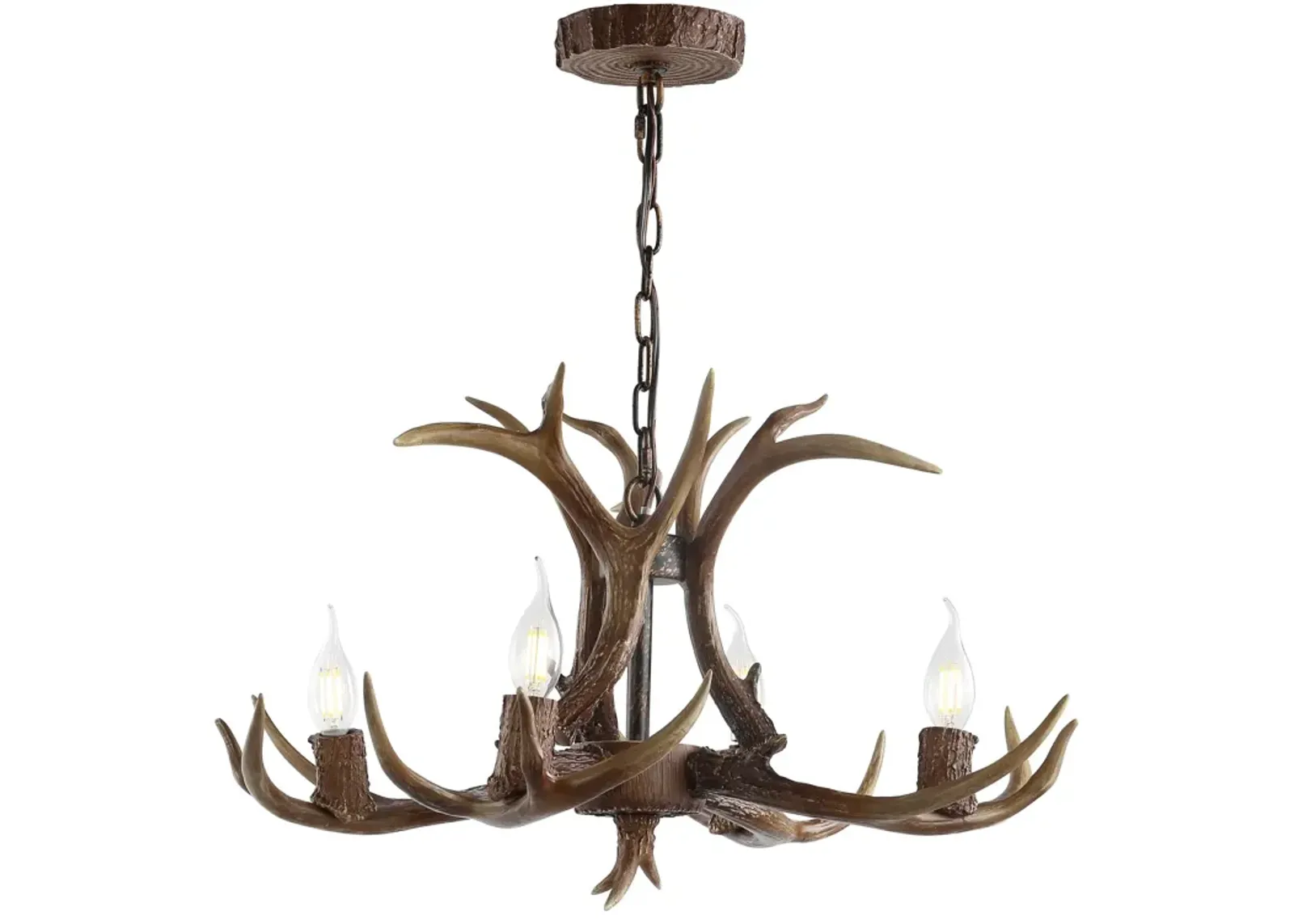 Eldora Adjustable Resin Antler LED Chandelier