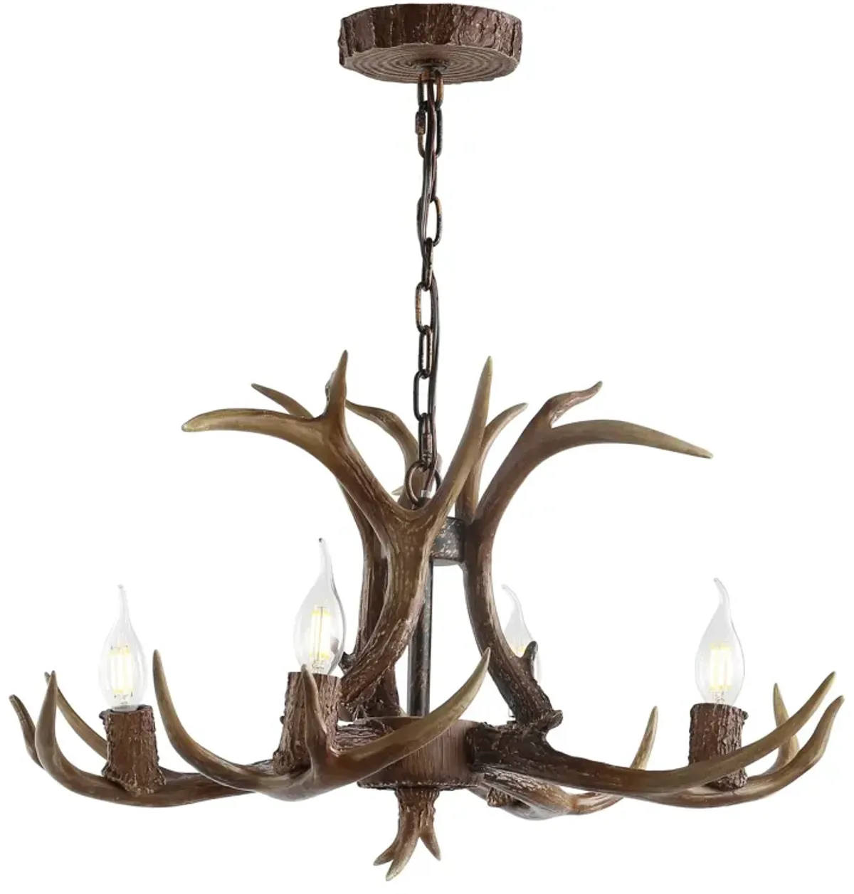 Eldora Adjustable Resin Antler LED Chandelier