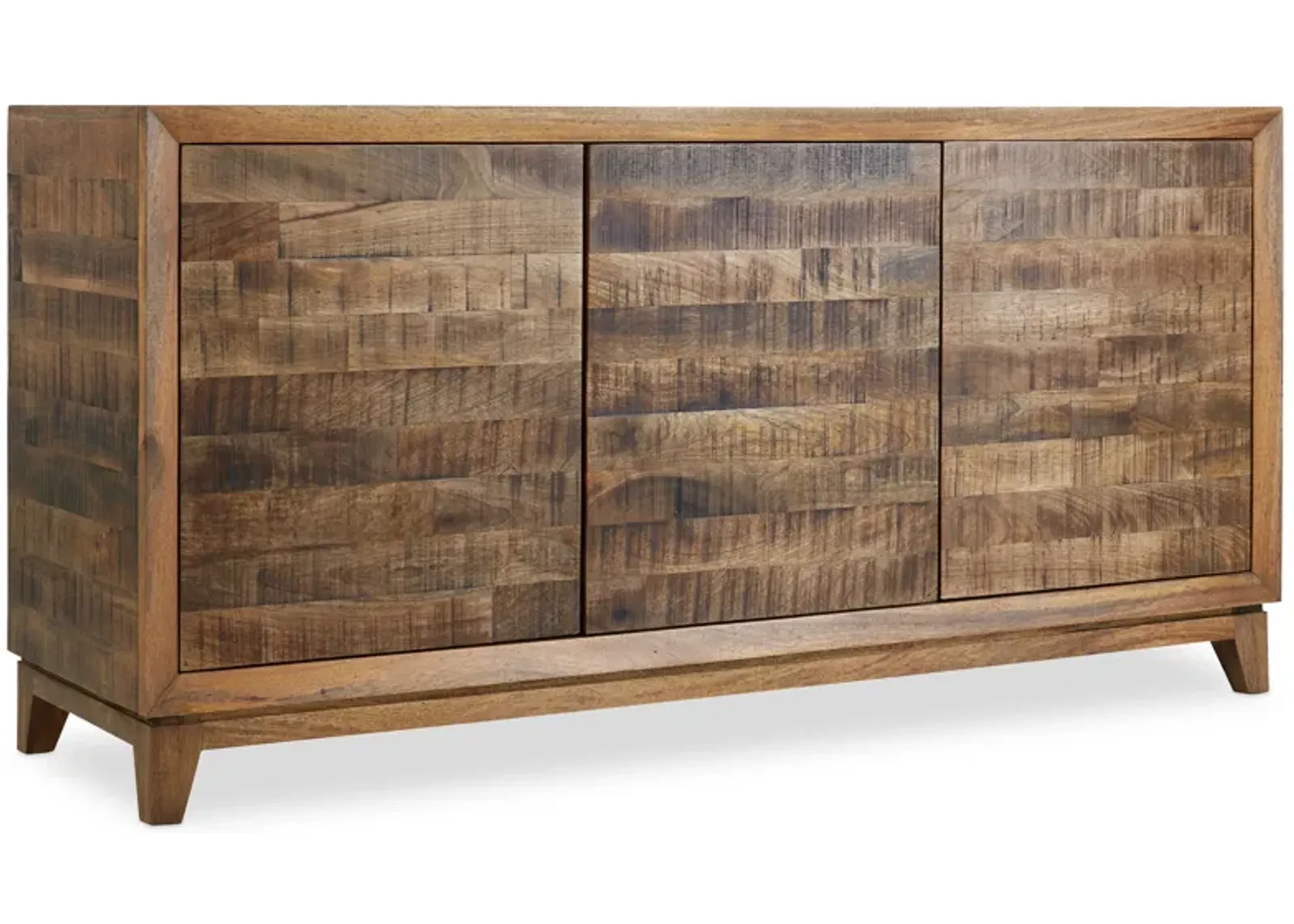 Entertainment Console 64" in Medium Wood