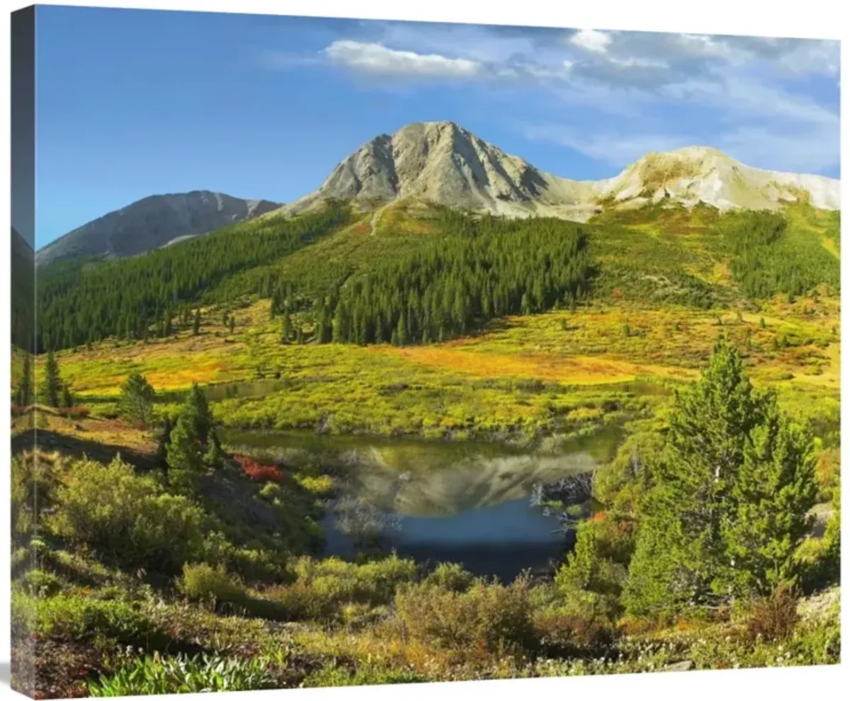Pond and Green Mountain, Green Mountain National Forest, Colorado-Canvas Art-30x24.9