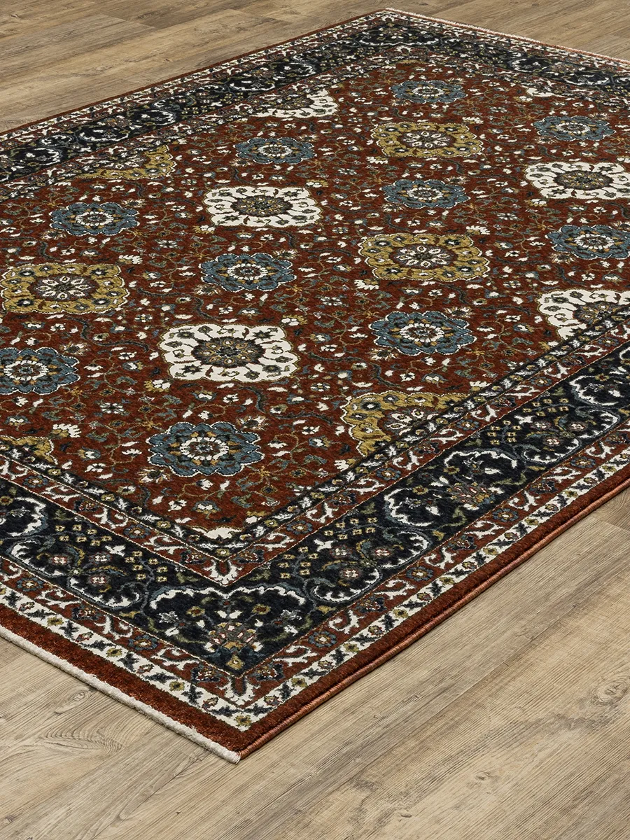 Vivian 9'10" x 12'10" Red Rug