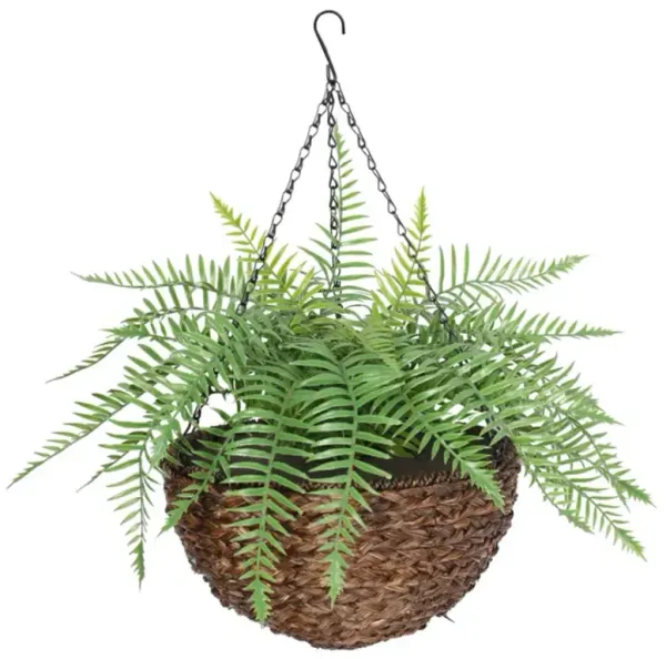 Medium Artificial Hanging Basket (Fern Hanging Basket) UV Resistant
