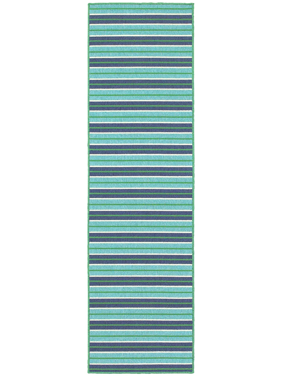 Meridian 2'3" x 7'6" Blue Rug