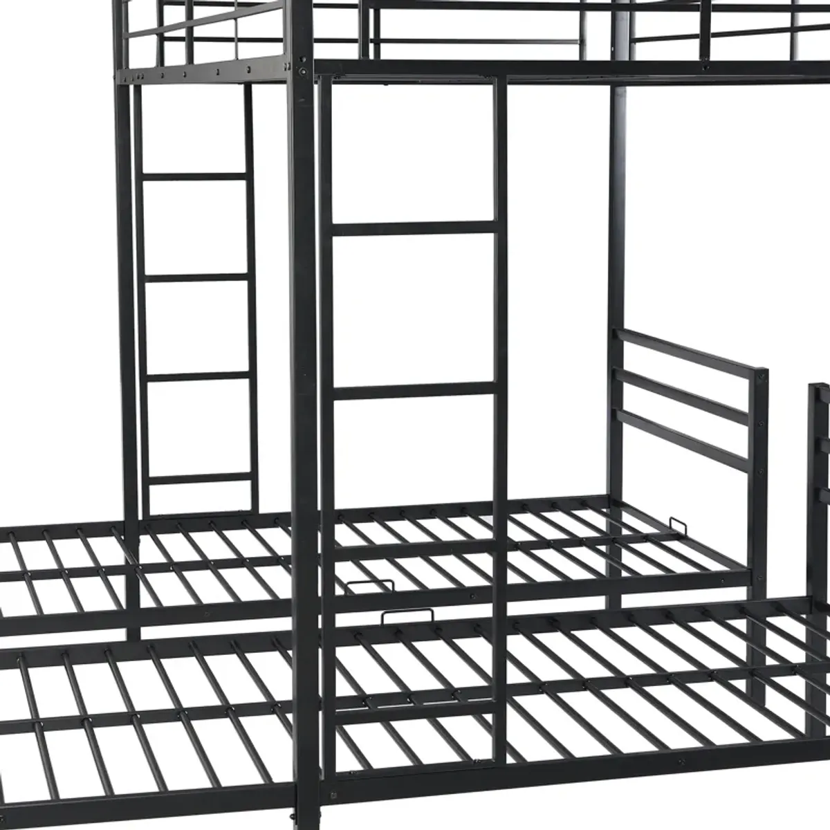 Merax Classic Triple Bunk Bed  with Built-in Shelf