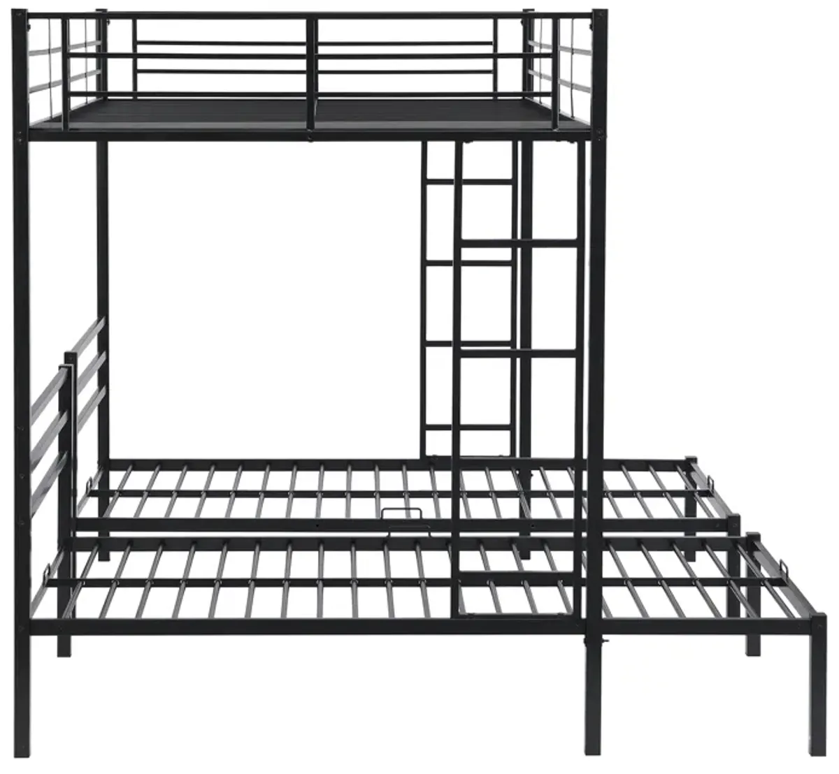 Merax Classic Triple Bunk Bed  with Built-in Shelf