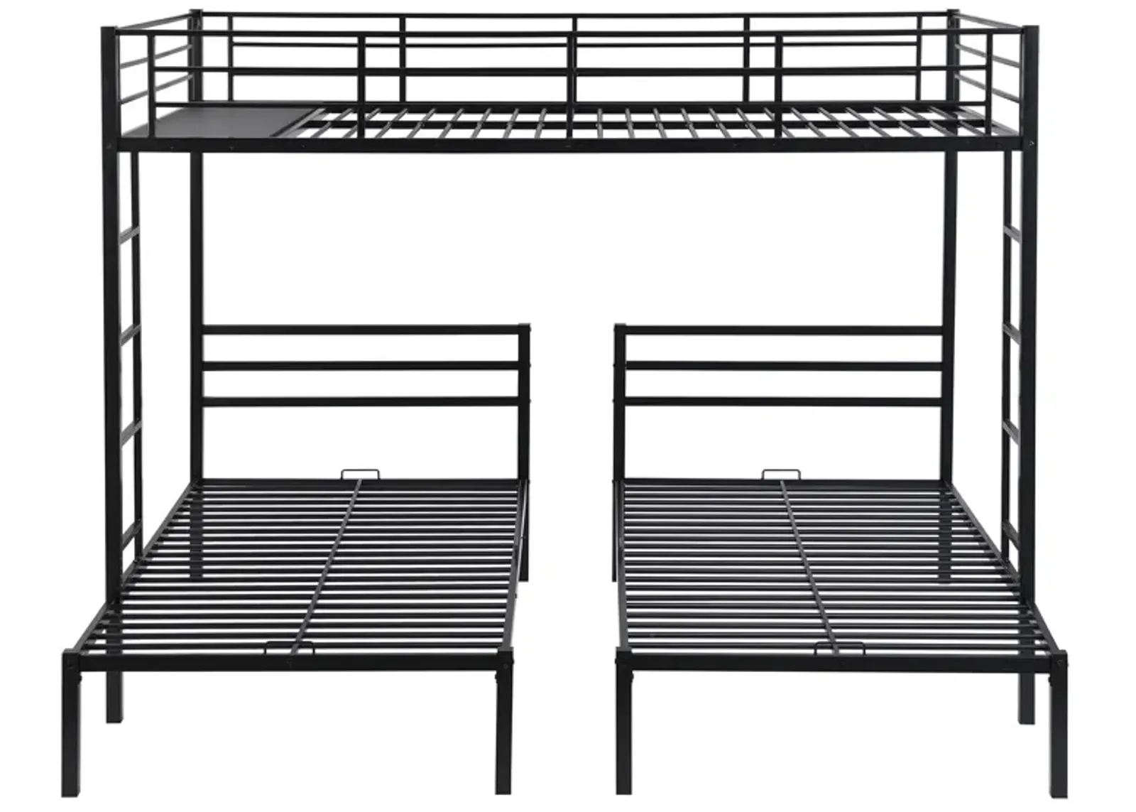 Merax Classic Triple Bunk Bed  with Built-in Shelf