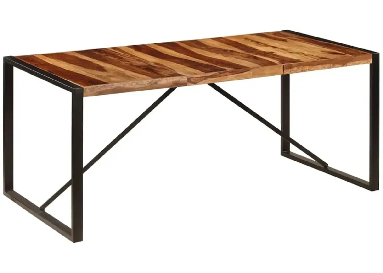 vidaXL Dining Table 70.9"x35.4"x29.5" Solid Sheesham Wood, 247416