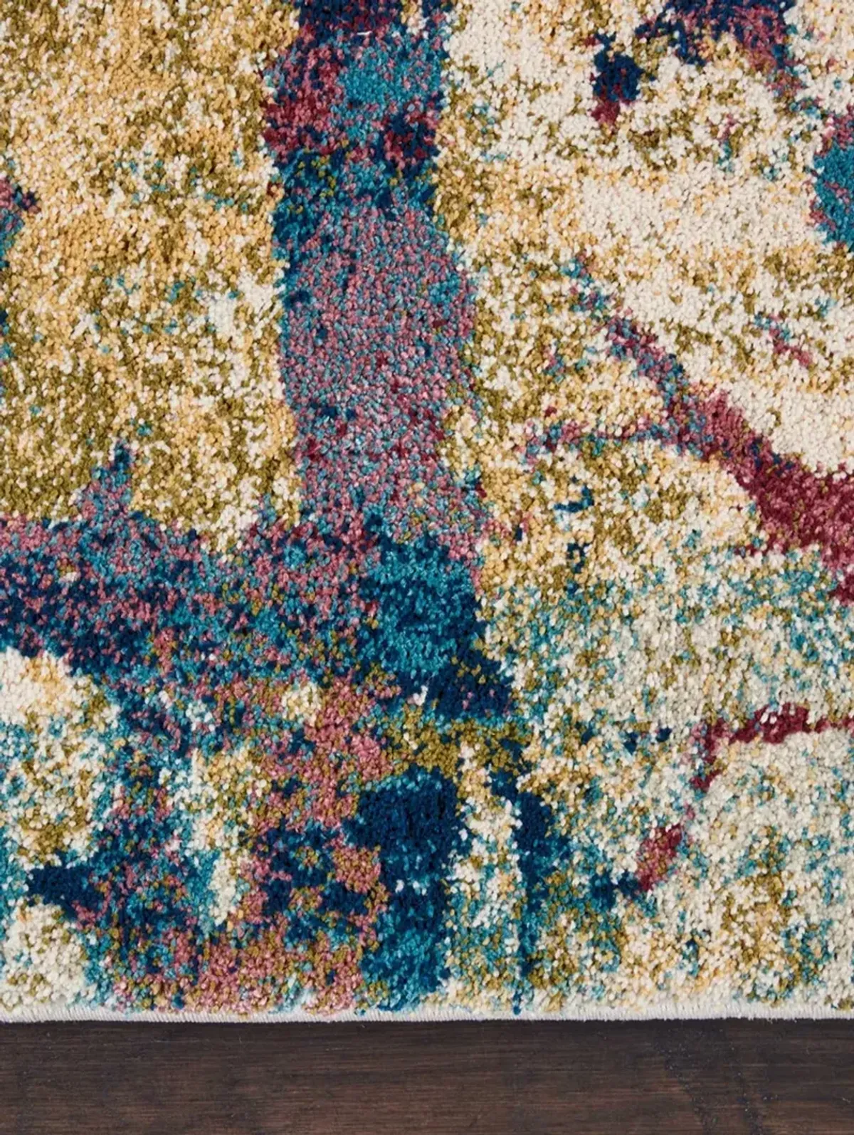 Fusion FSS10 Cream/Multicolor 2'2" x 7'6" Rug