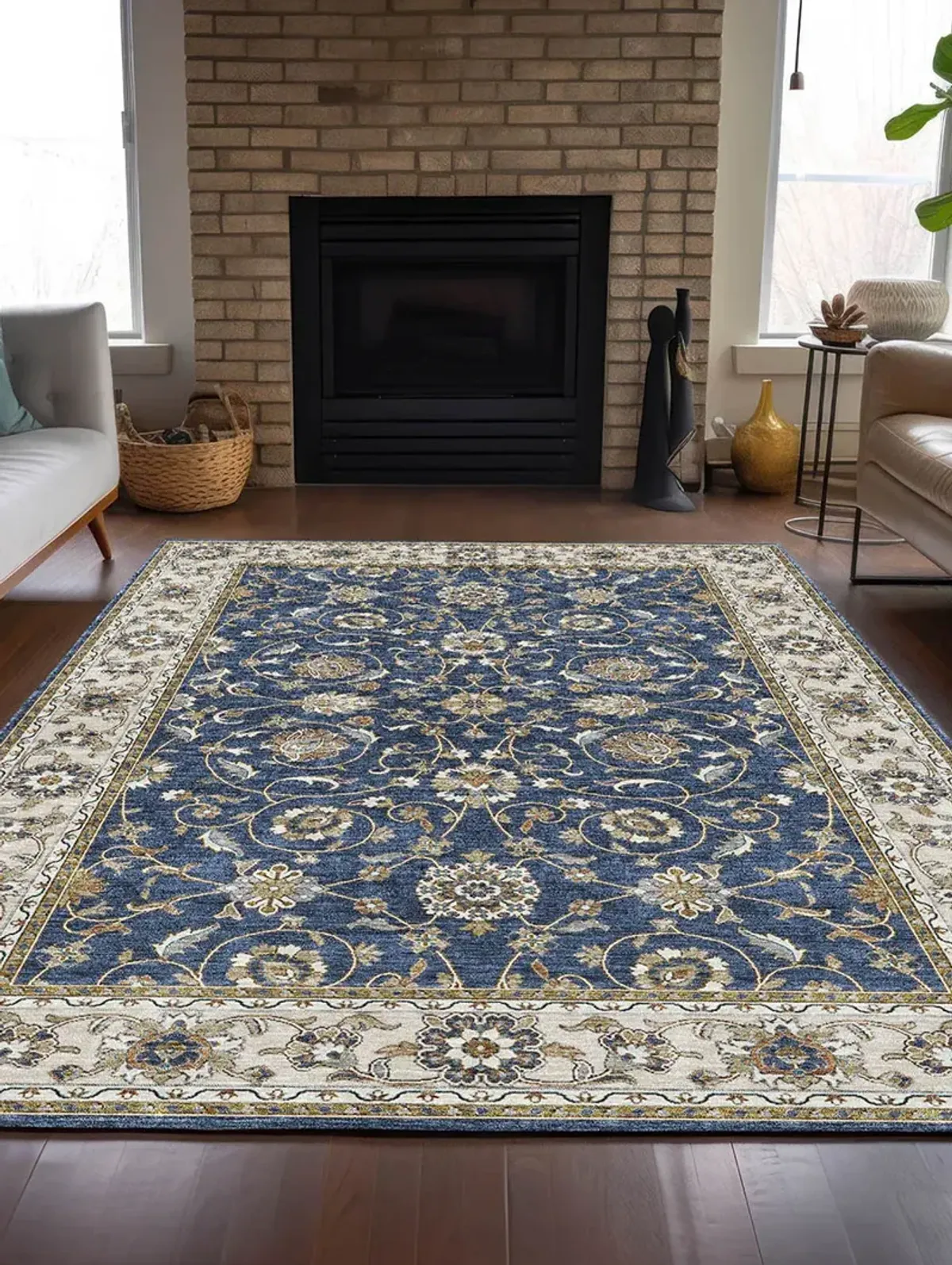 Hatay HY1 Navy 2'3" x 7'6" Rug