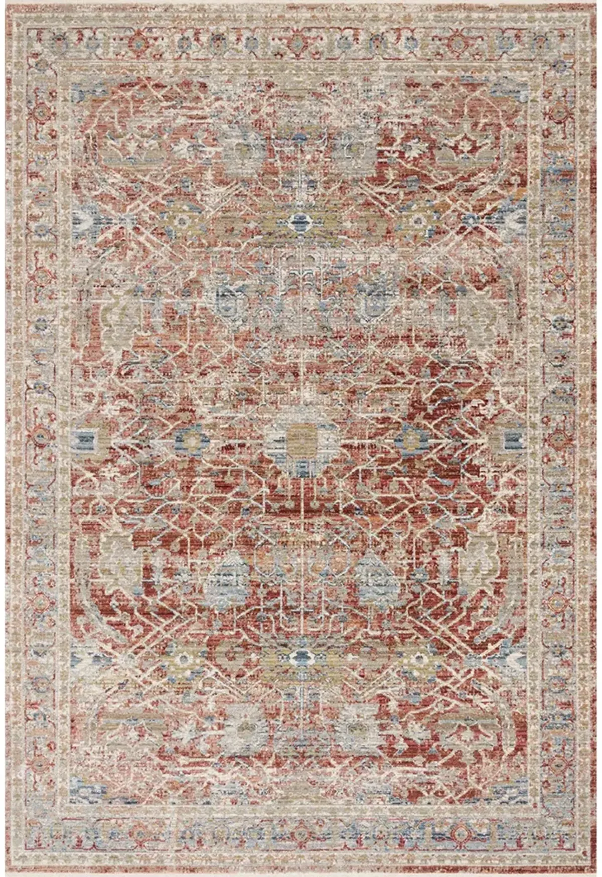 Claire Red/Ivory 9'6" x 13' Rug