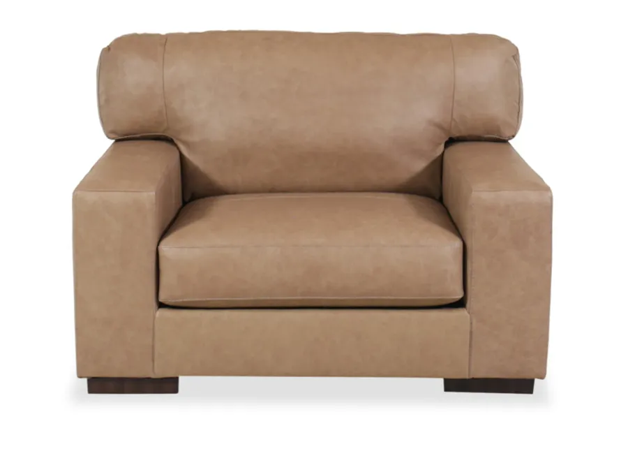 Lombardia Oversized Leather Chair