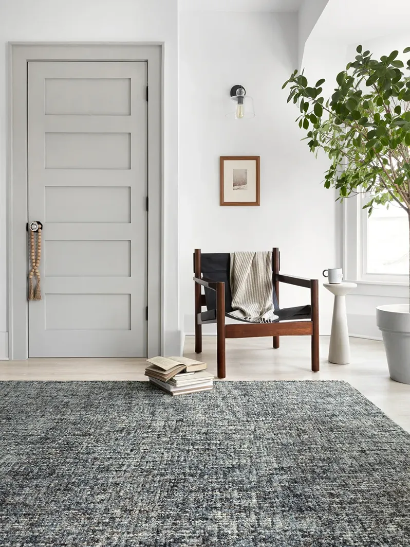 Harlow HLO01 Denim/Charcoal 3'6" x 5'6" Rug