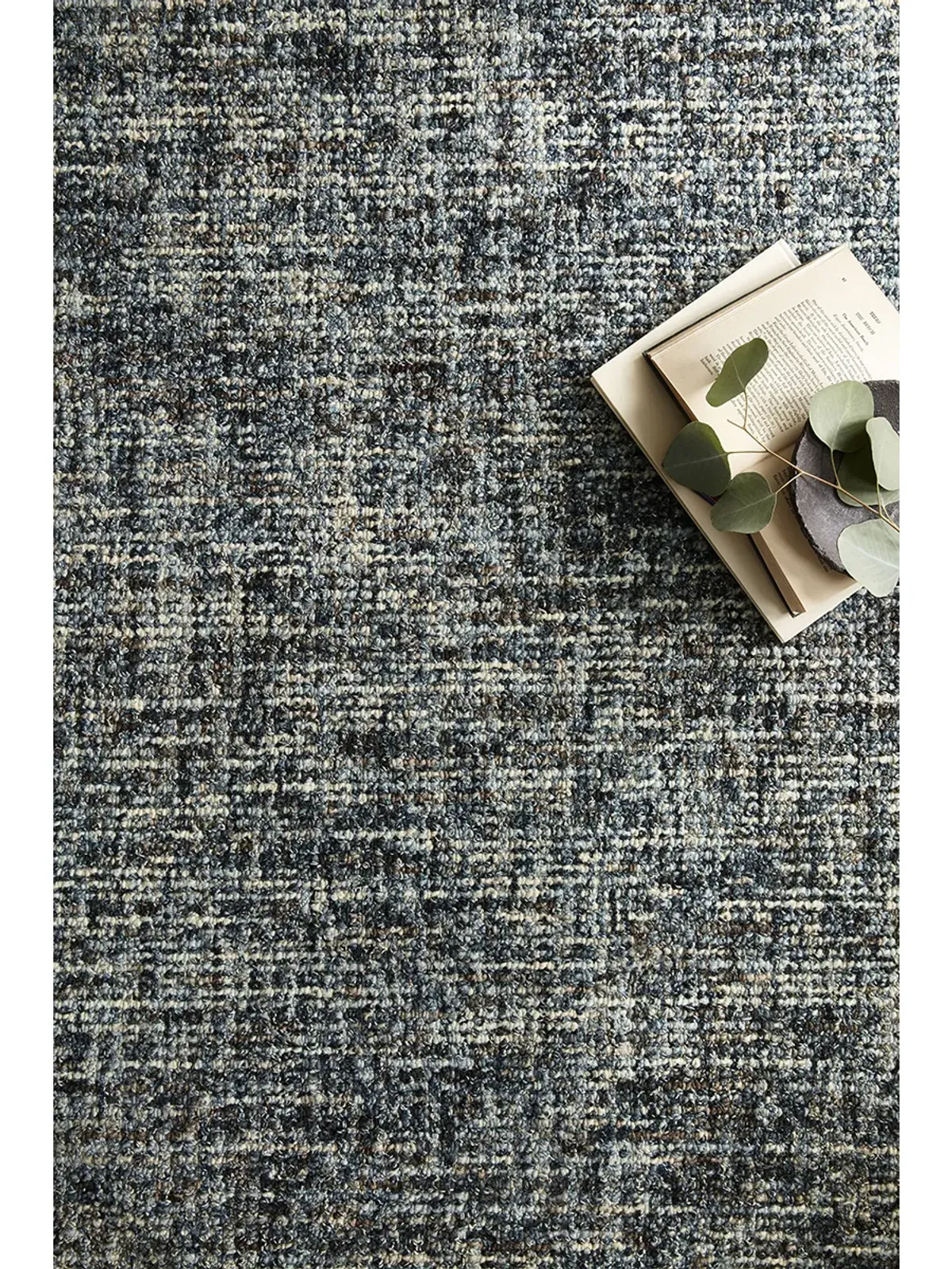 Harlow HLO01 Denim/Charcoal 3'6" x 5'6" Rug