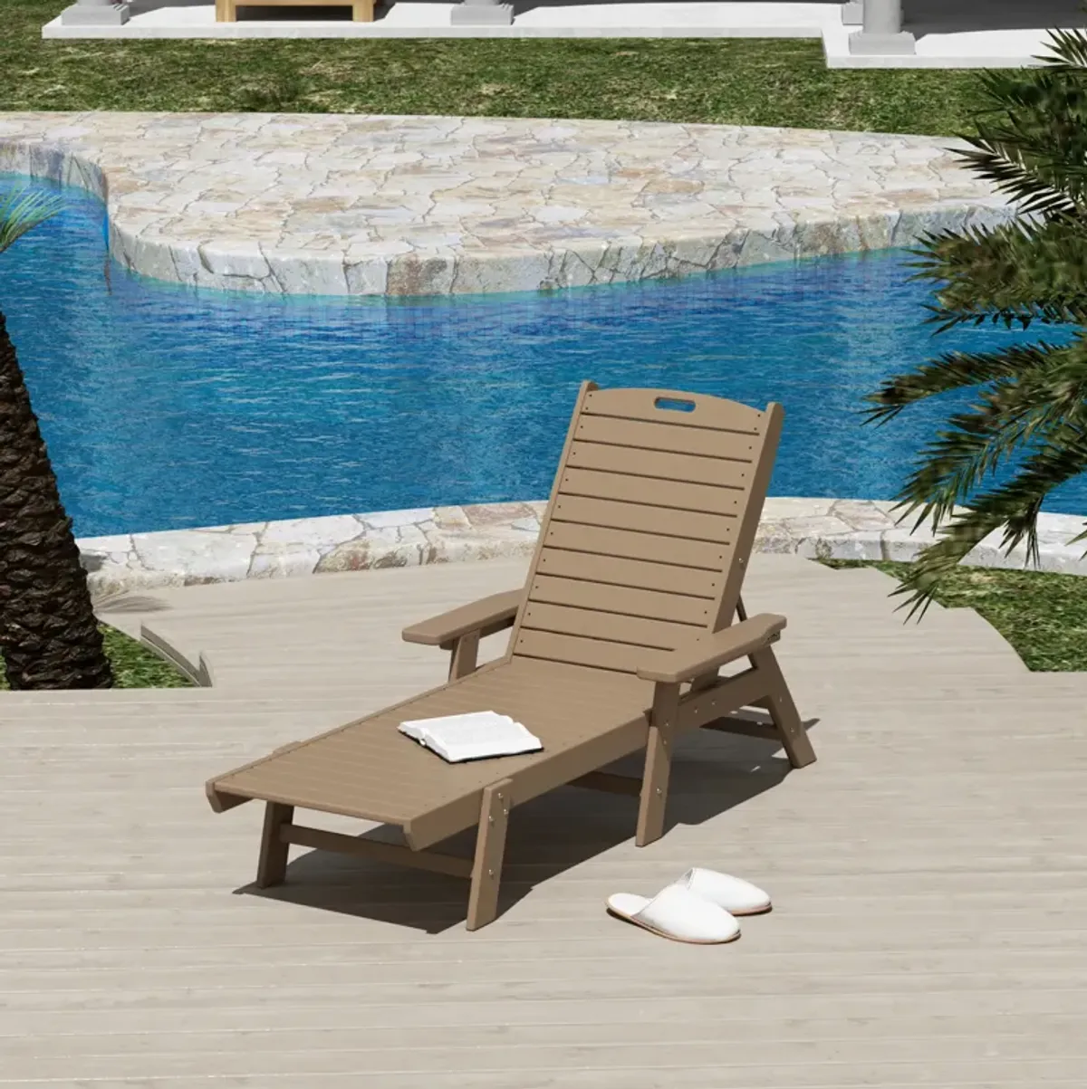 WestinTrends Adirondack Outdoor Chaise Lounge