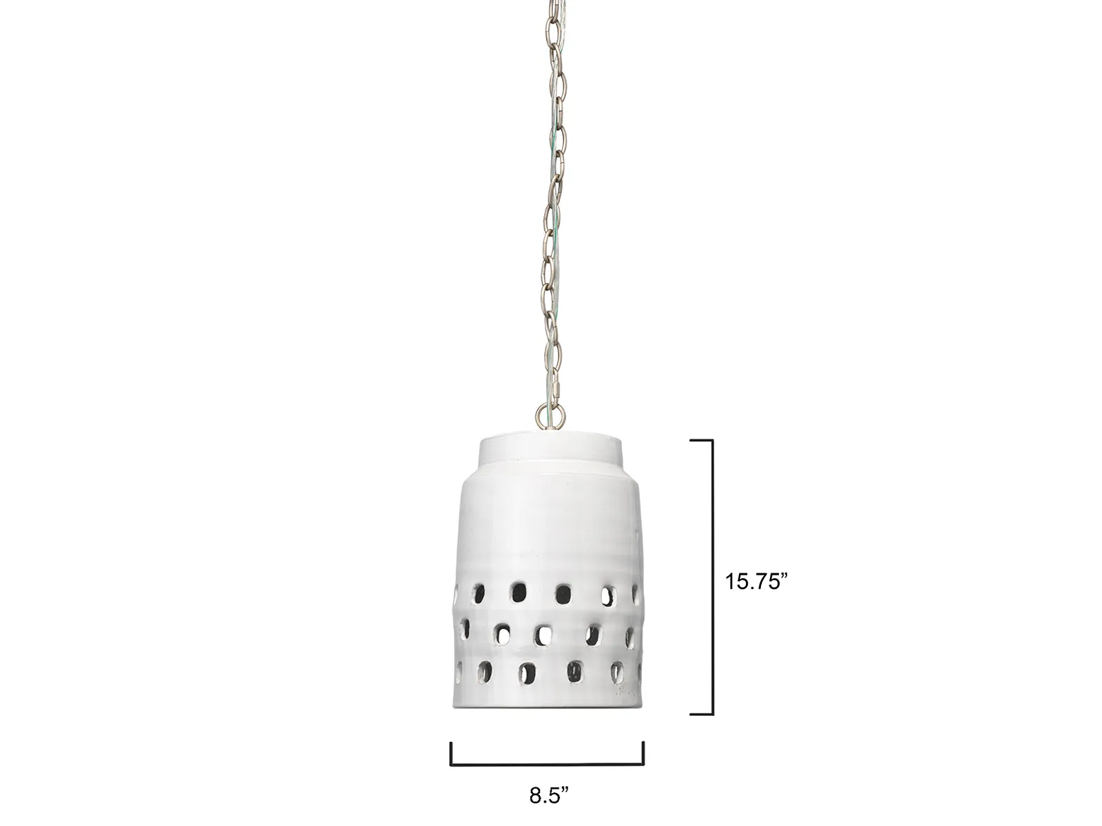 Long Perforated Pendant