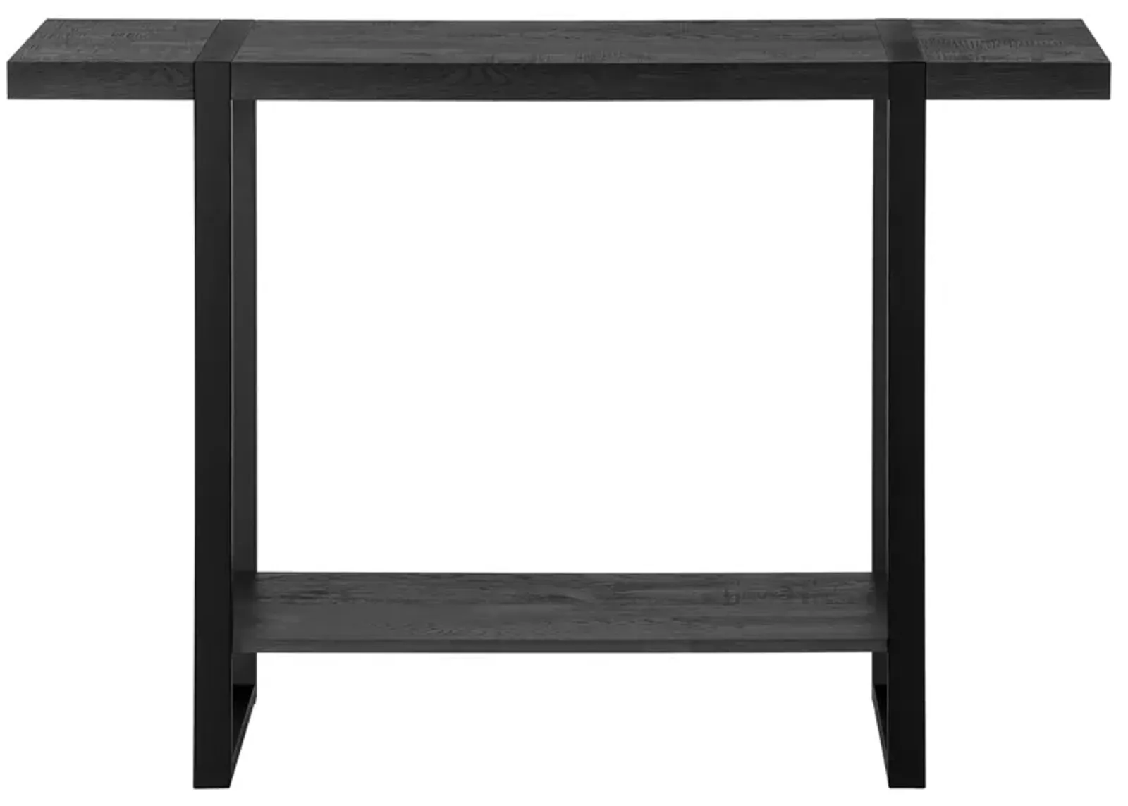 Monarch Specialties I 2861 Accent Table, Console, Entryway, Narrow, Sofa, Living Room, Bedroom, Metal, Laminate, Black, Contemporary, Modern