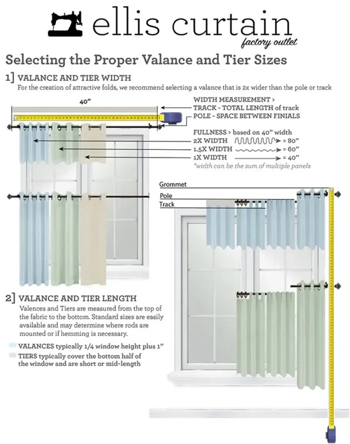 Ellis Curtain Plaza Classic Ticking Stripe Printed on 1.5" Rod Pocket Natural Ground Tailored Valance 58" x 15"