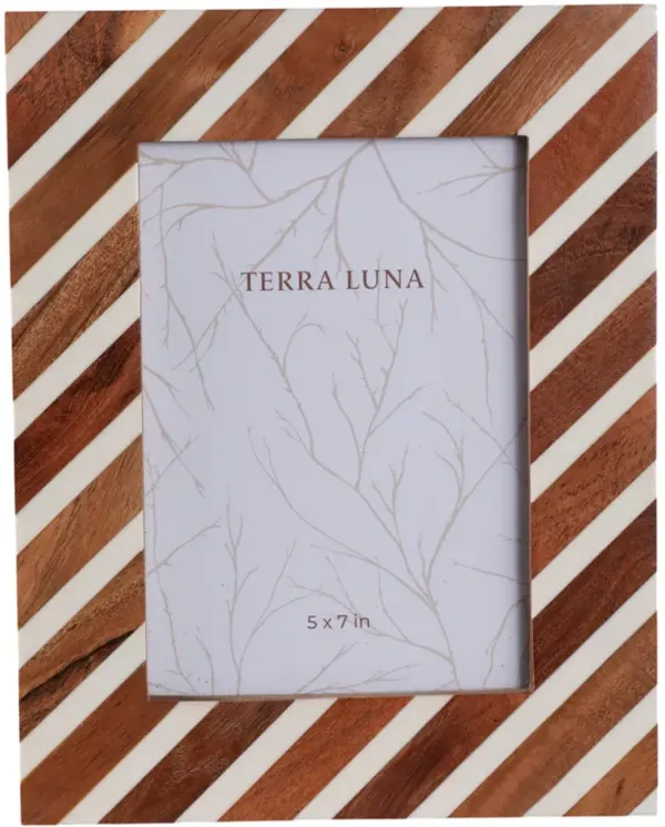 5x7 Diagonal Lines Photo Frame