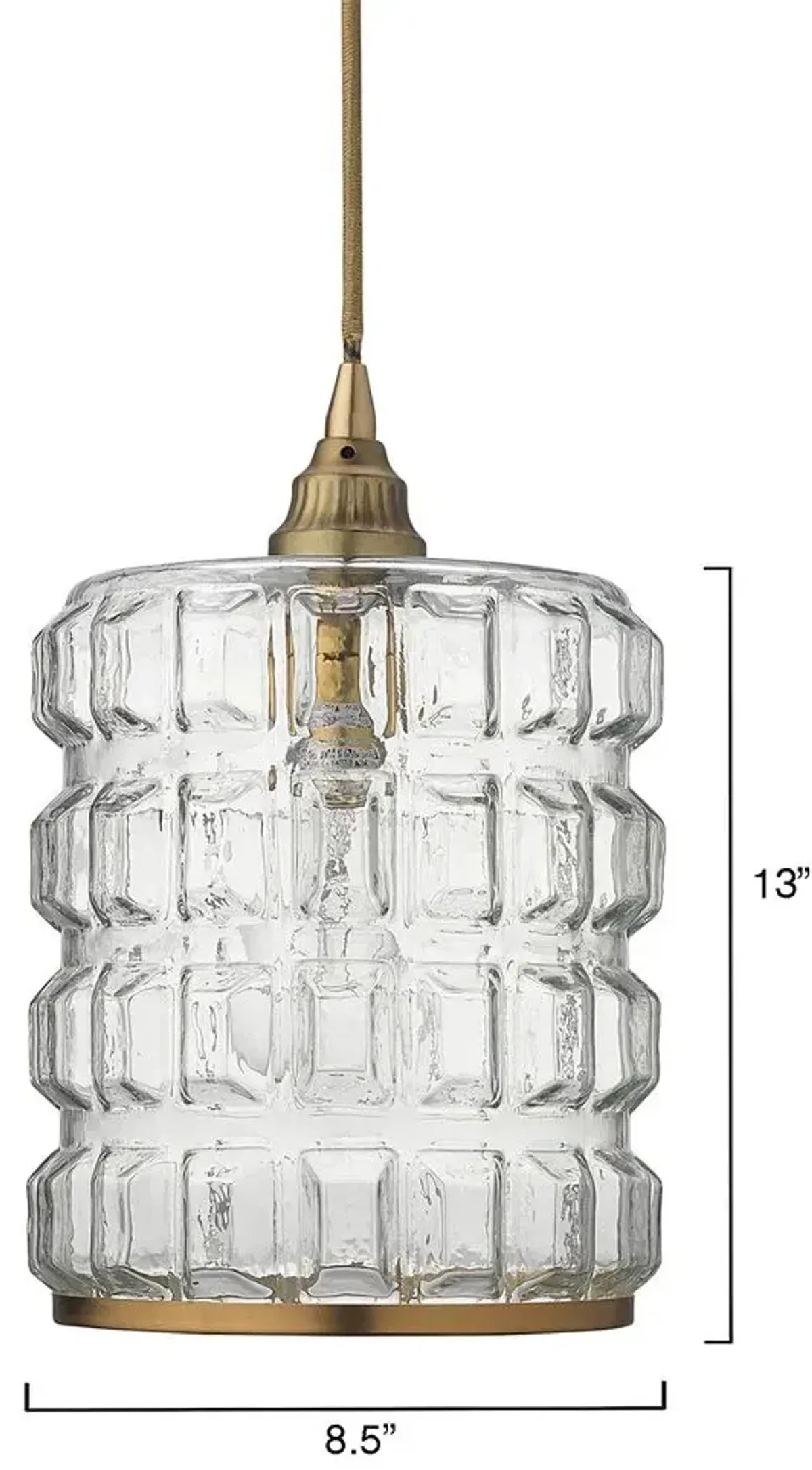 Madison Glass 1-Light Pendant