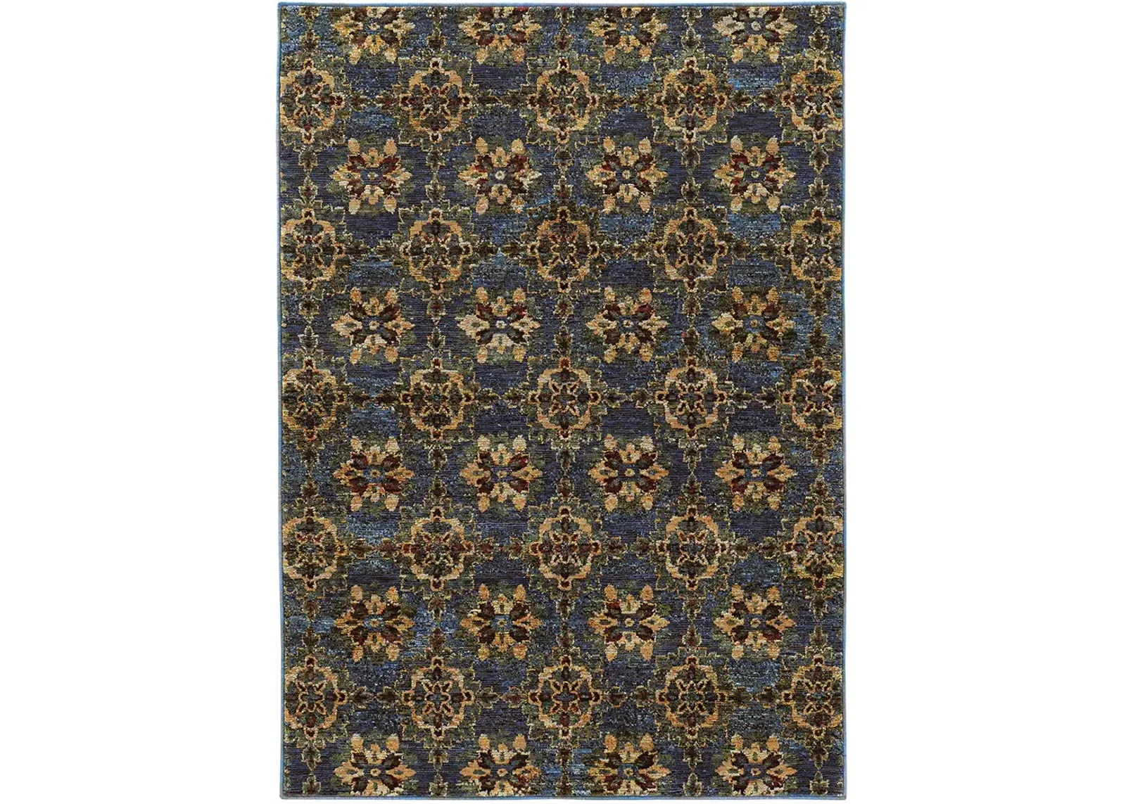 Andorra 1'10" x 3'2" Blue Rug