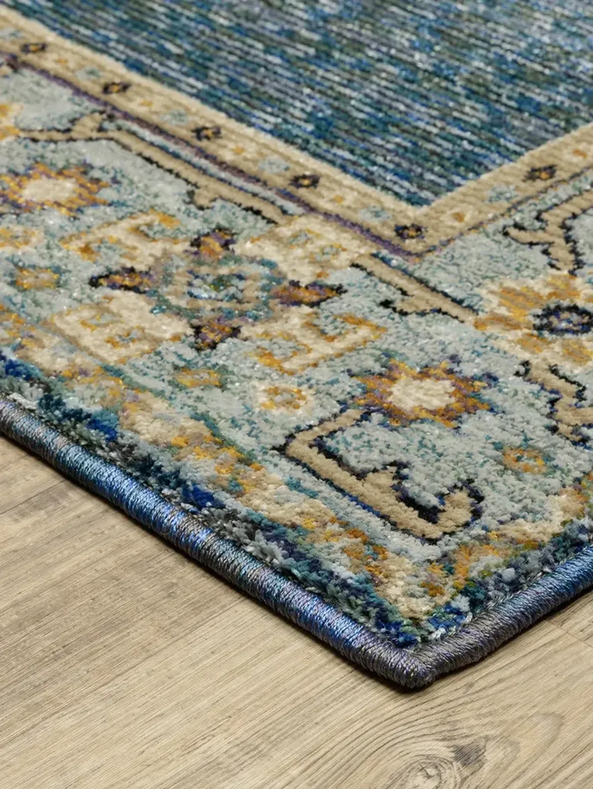 Andorra 2'3" x 8' Blue Rug