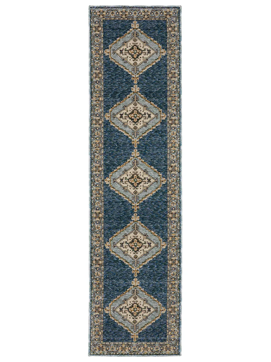 Andorra 2'3" x 8' Blue Rug