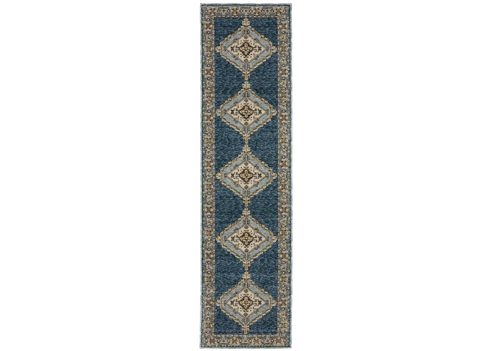 Andorra 2'3" x 8' Blue Rug