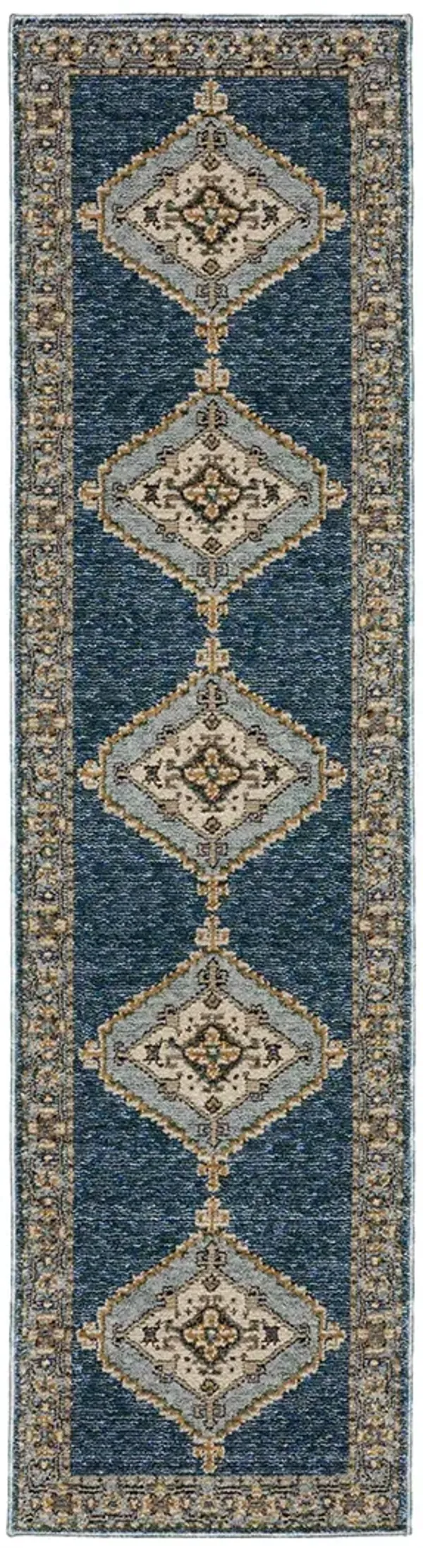 Andorra 2'3" x 8' Blue Rug