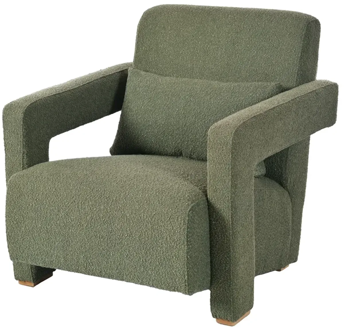 Merax Sleek Chenille Upholstered Accent Chair