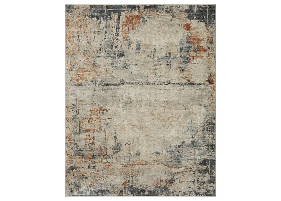 Axel AXE05 Stone/Multi 6'7" x 9'10" Rug