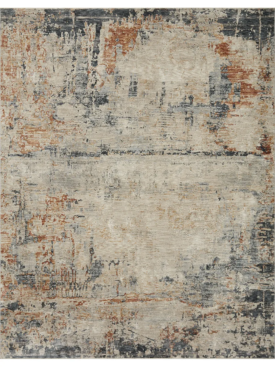 Axel AXE05 Stone/Multi 6'7" x 9'10" Rug