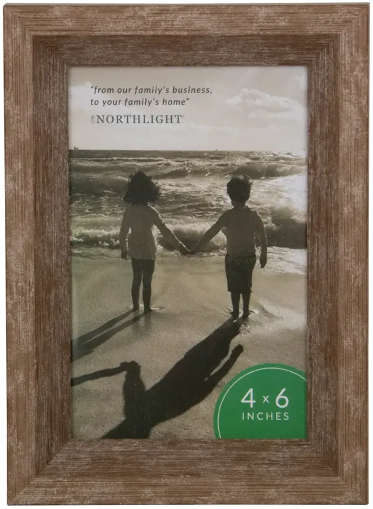 7.5" Classical Rectangular Photo 4" x 6" Picture Frame - Brown