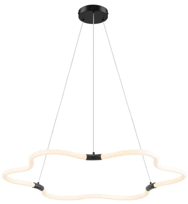 Nuvola Contemporary Minimalist Metal/Acrylic Adjustable Dimmable Cloud Integrated LED Chandelier