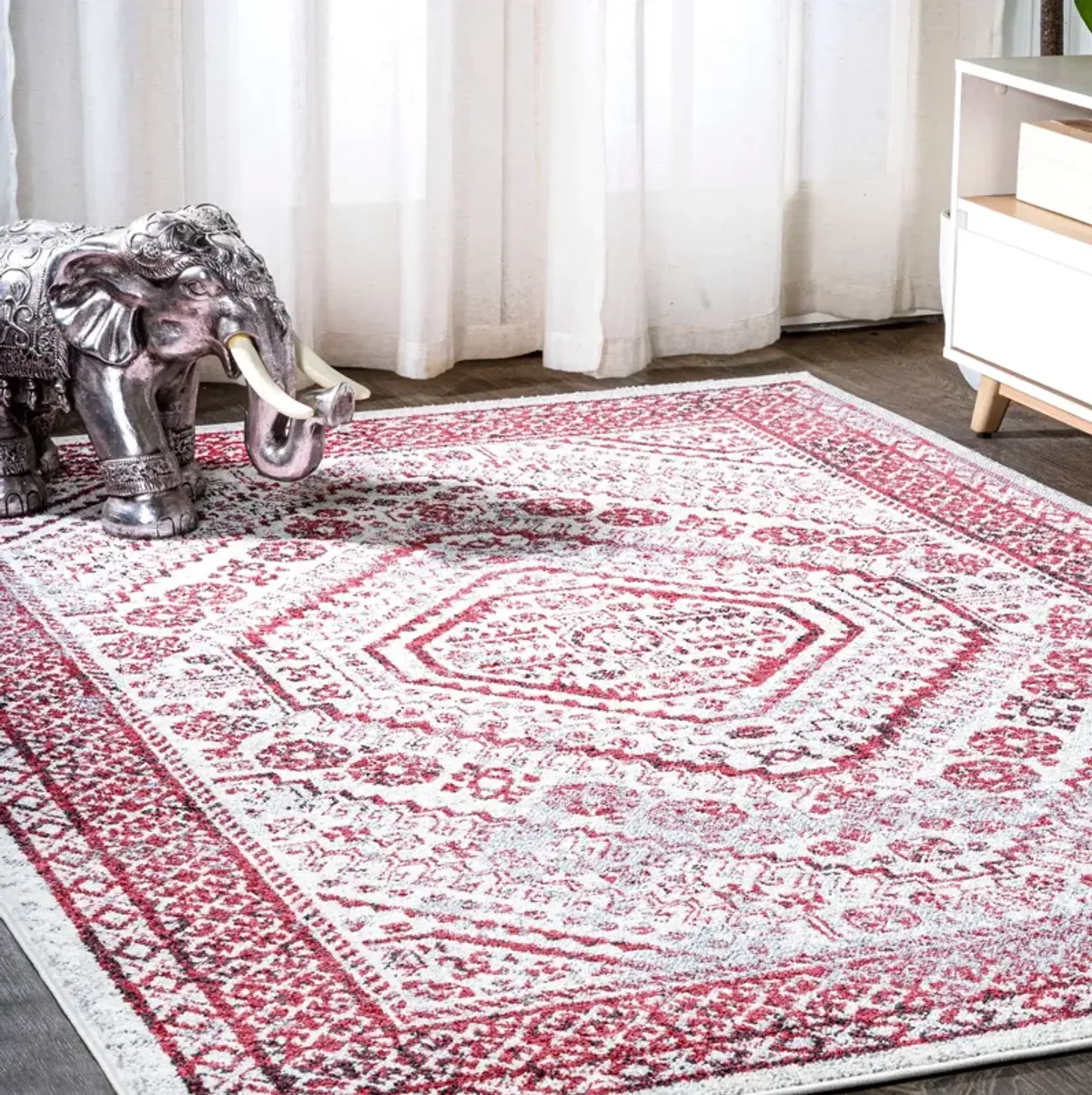 Boho Cottage Medallion Area Rug