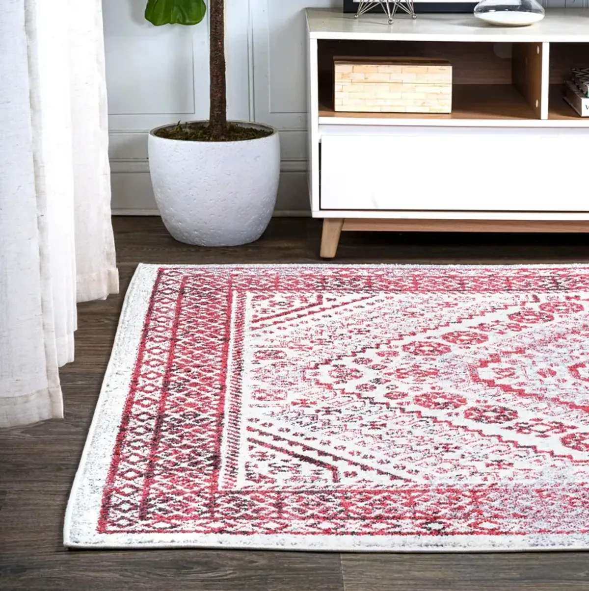 Boho Cottage Medallion Area Rug