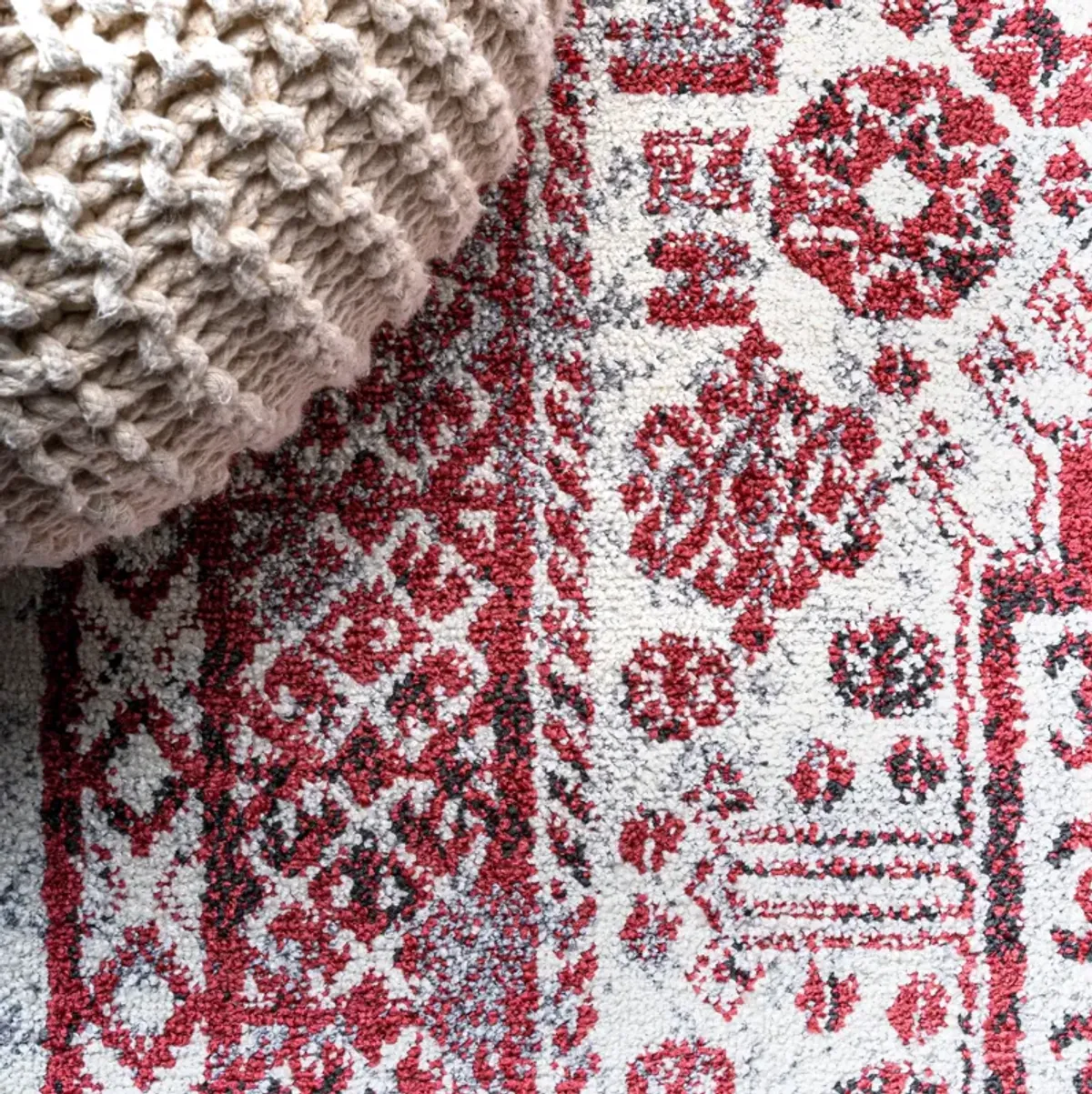 Boho Cottage Medallion Area Rug