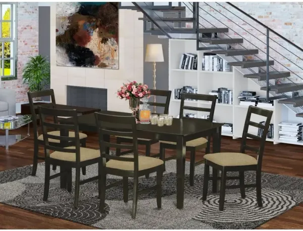 7 PC Dining room set for 6-Table and 6 Chairs for Dining room
