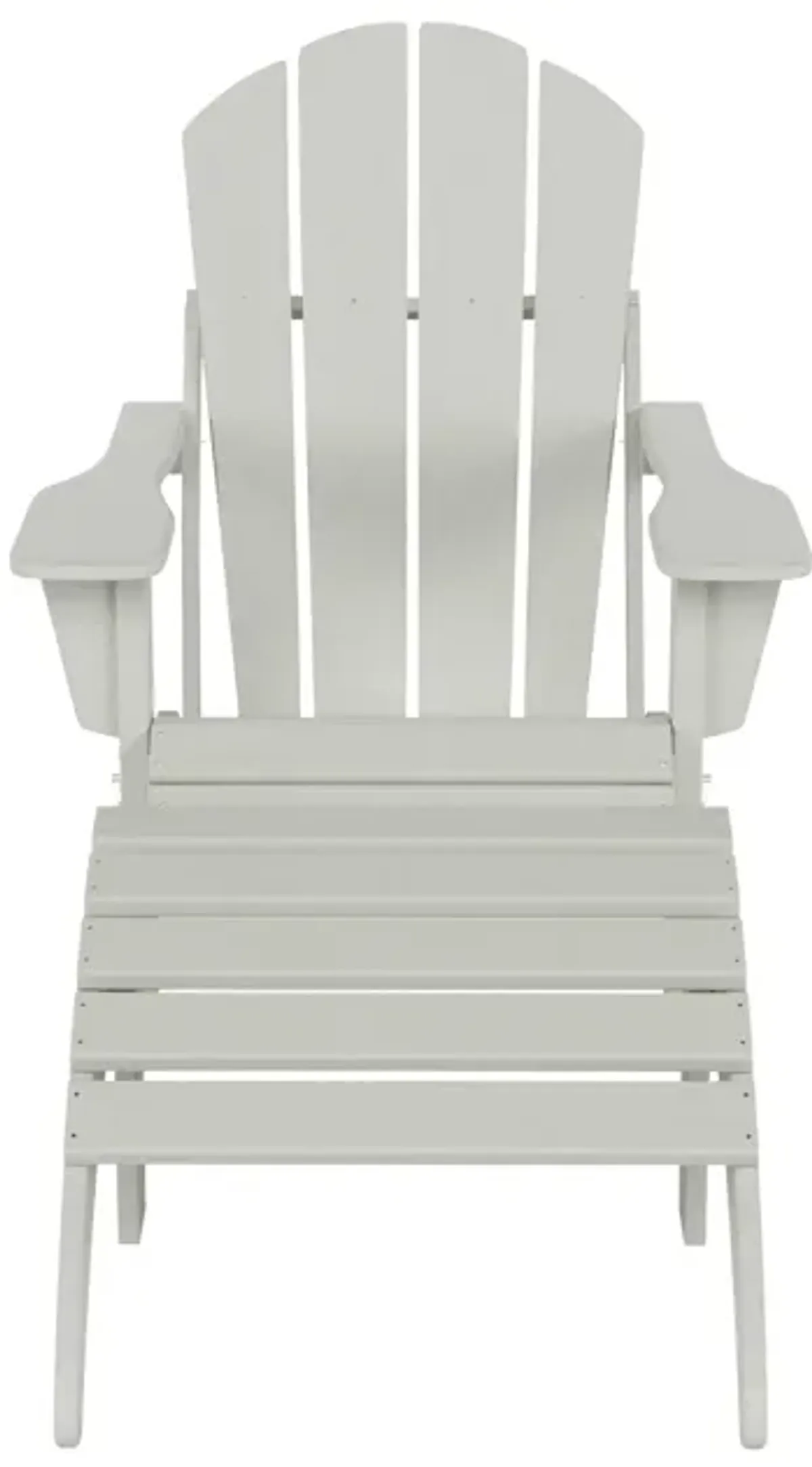 WestinTrends Folding Adirondack Chair With Footrest Ottoman Set