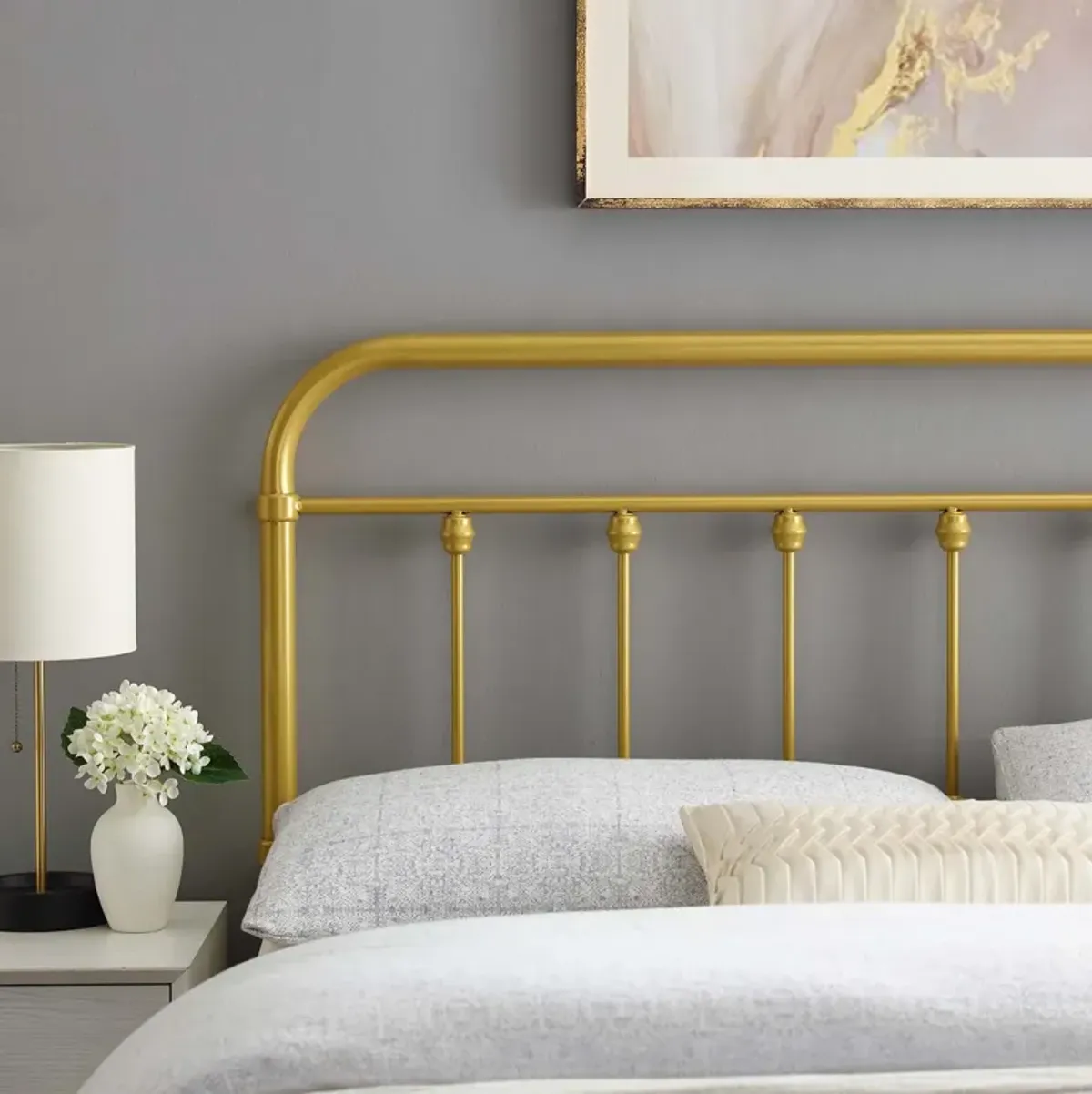 Modway - Sage Queen Metal Headboard