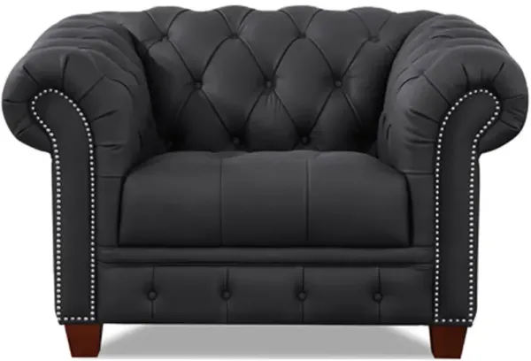 York Top Grain Leather Chair