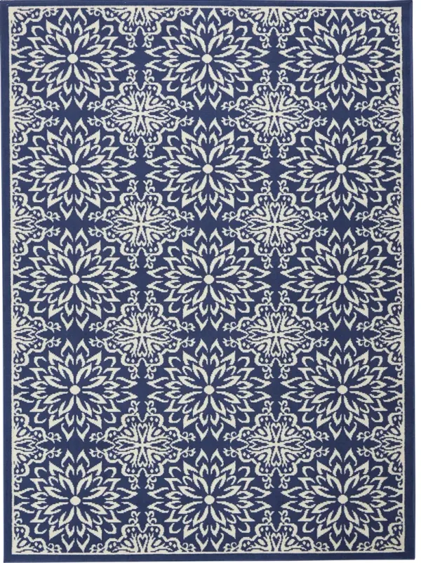 Jubilant JUB06 Navy/Ivory 4' x 6' Rug