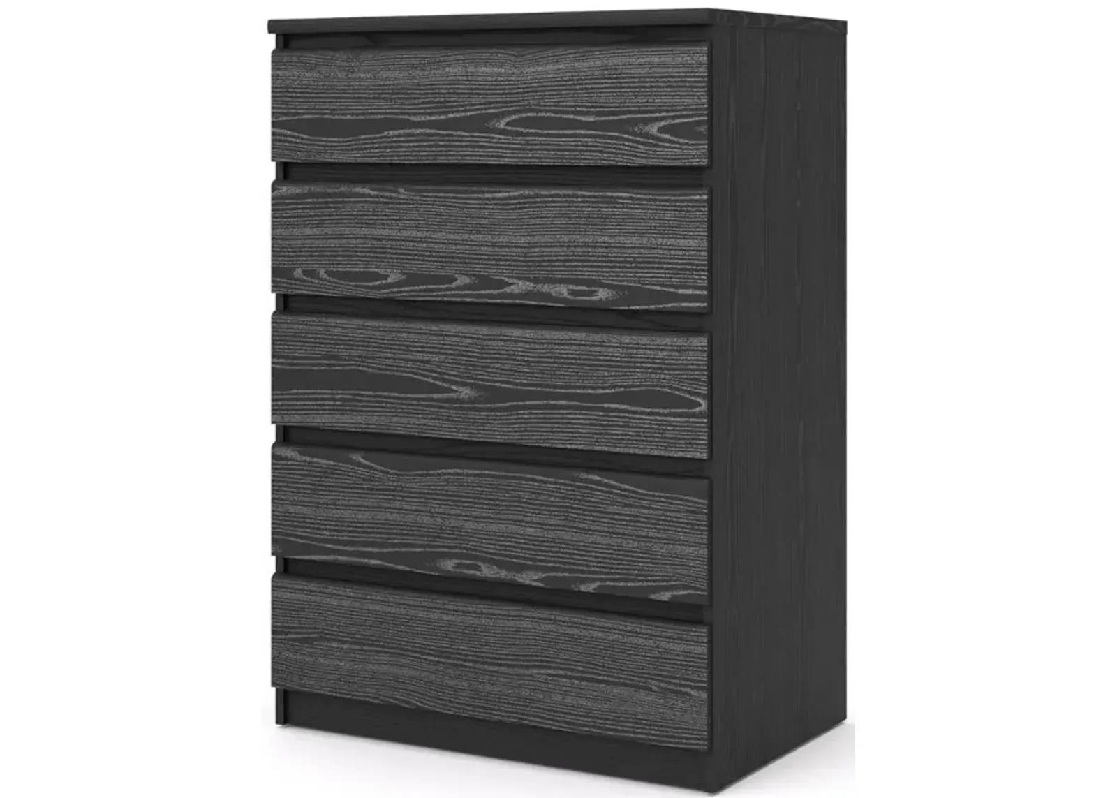 Tvilum Scottsdale 5 Drawer Chest, Black Wood Grain