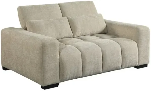 Best Quality Furniture 2 Seater Loveseat In Beige With Adjustable Backrest