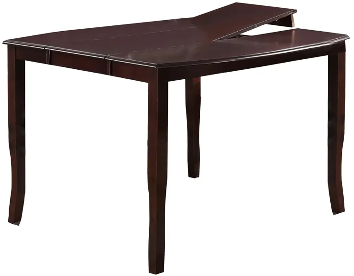 Anticardium Wood Counter Height Extension Table Brown - Benzara