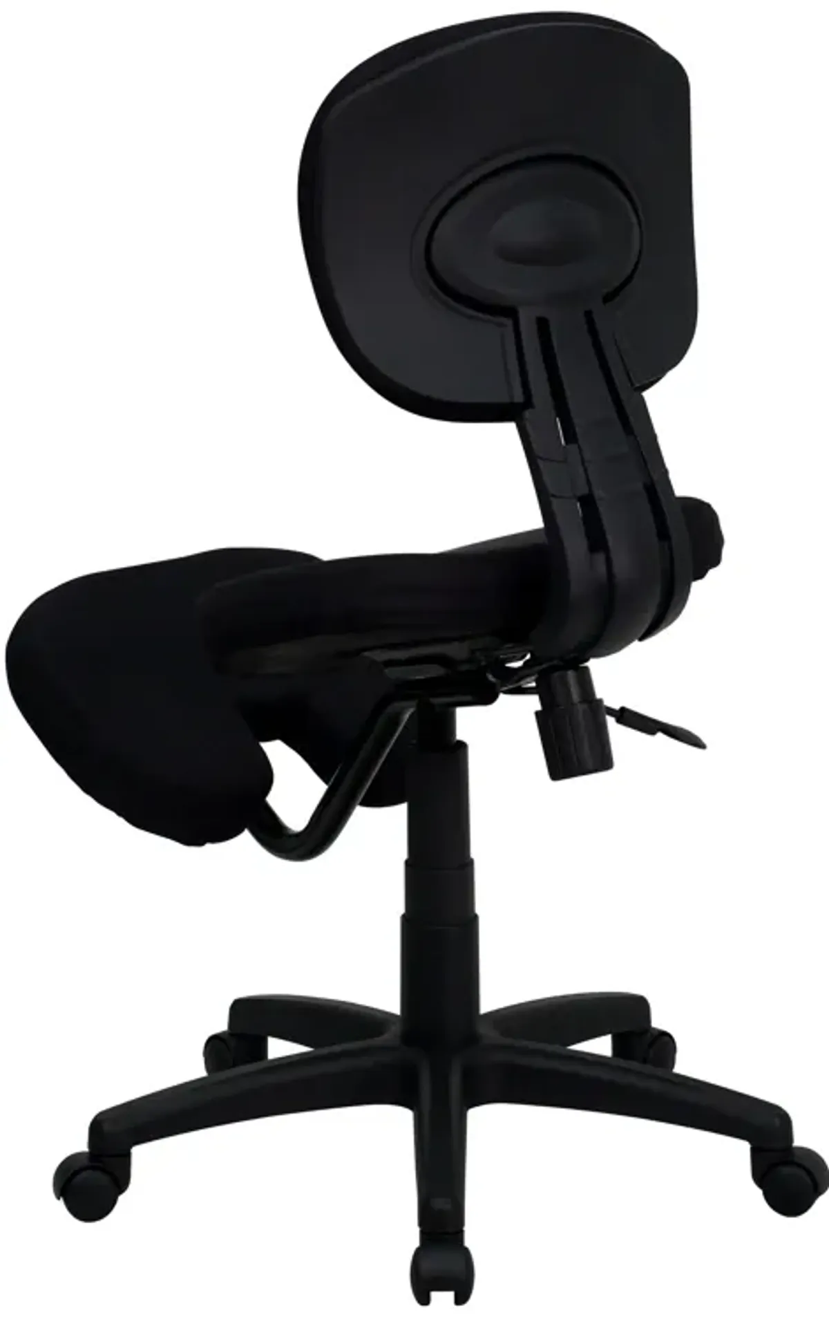 Tatum Mobile Ergonomic Kneeling Posture Task Office Chair with Back in Fabric