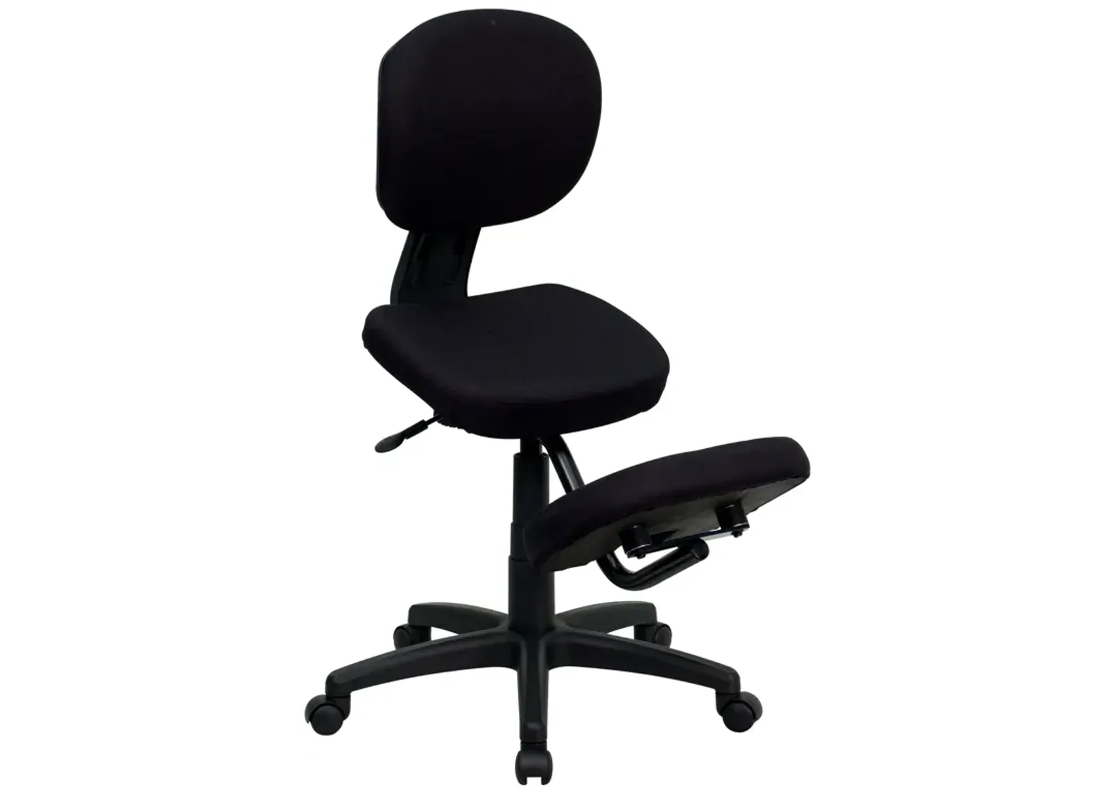 Tatum Mobile Ergonomic Kneeling Posture Task Office Chair with Back in Fabric